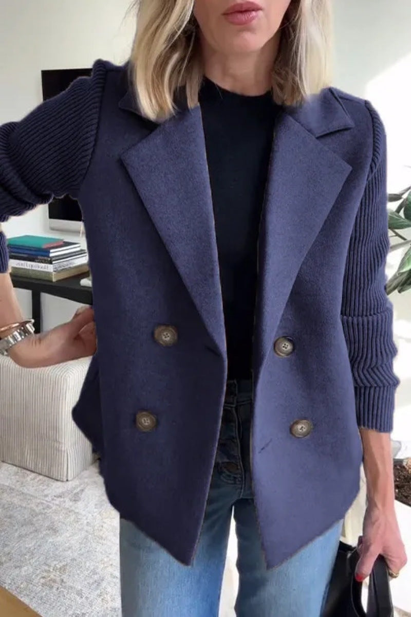 Knitted Sleeves Coat