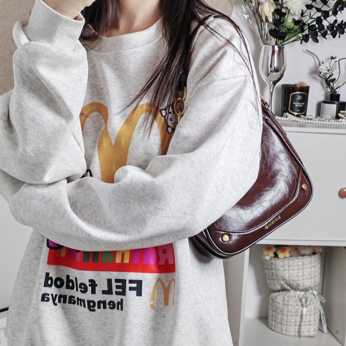 Niche Chain Crescent Underarm Bag Women's High-grade One-shoulder