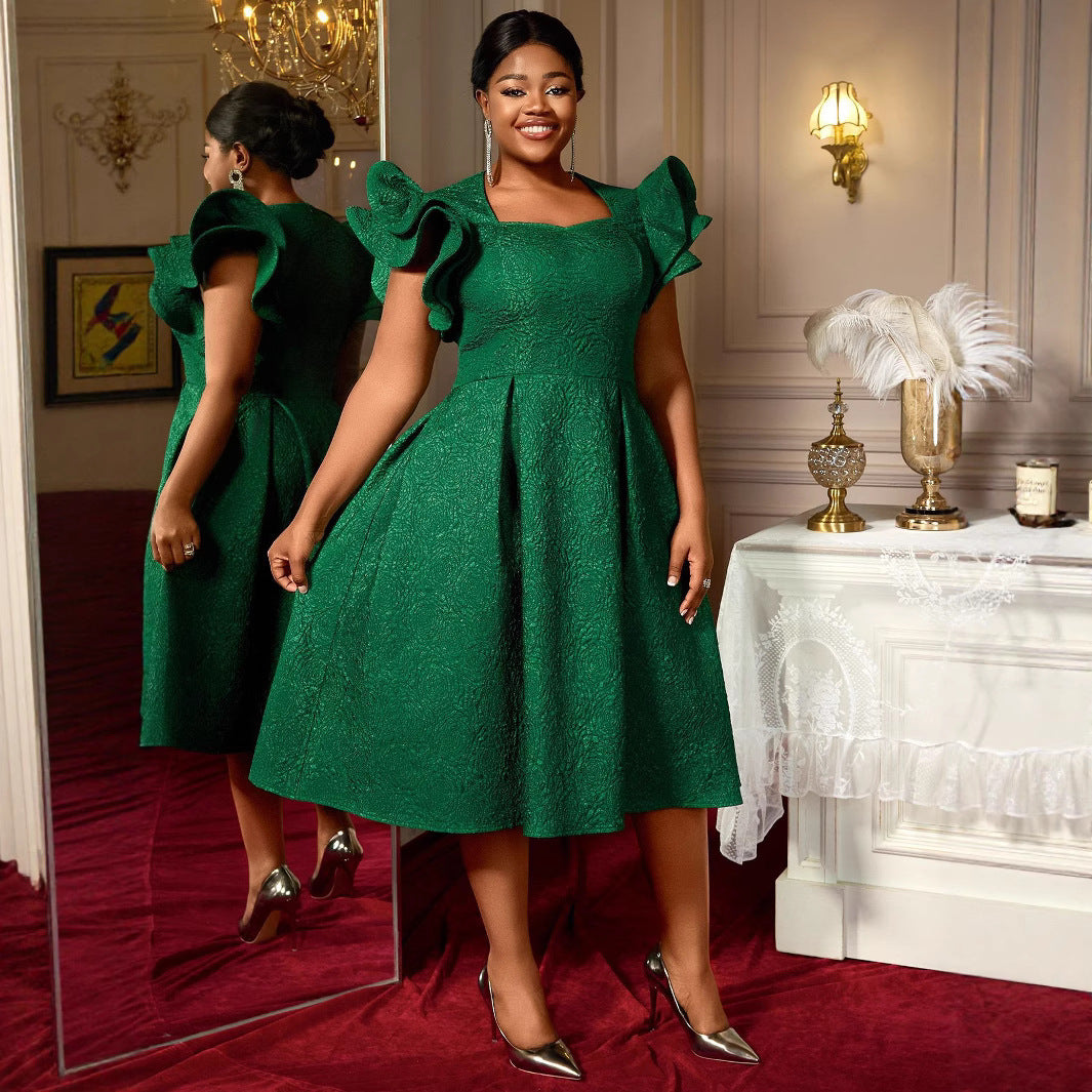Royal Green Dress