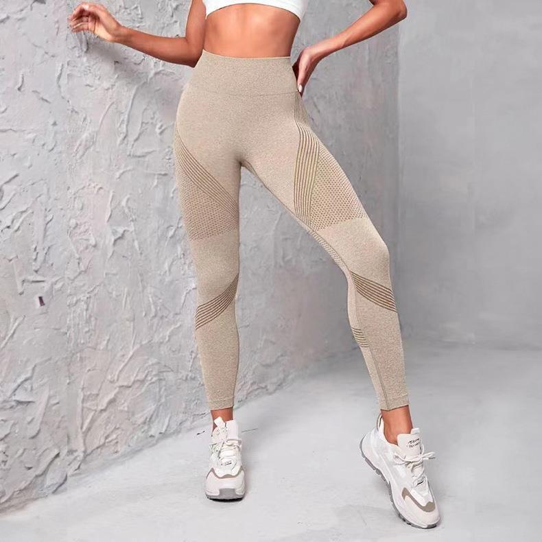 High Waist Seamless Peach Hip Belly Contracting Hip Raise Skinny Quick-drying Elastic Exercise Workout Pants