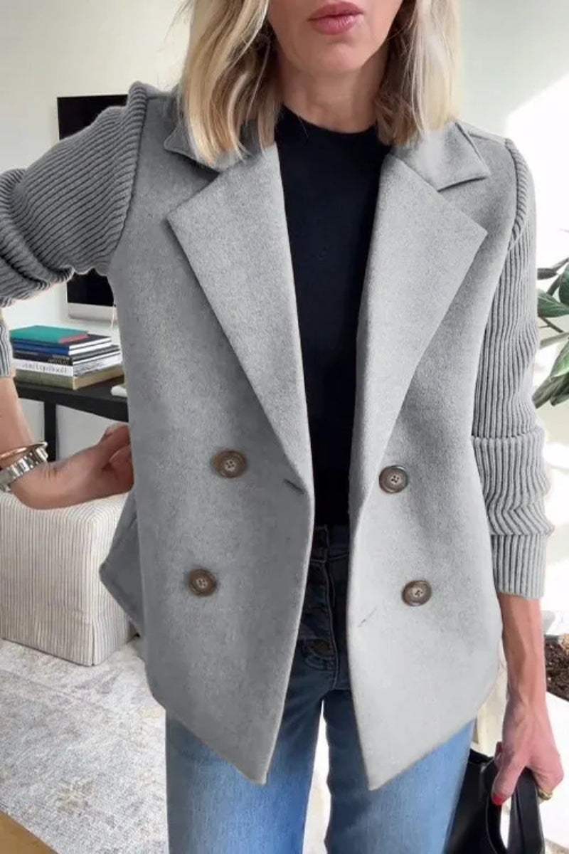 Knitted Sleeves Coat