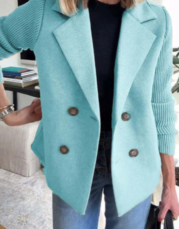 Knitted Sleeves Coat