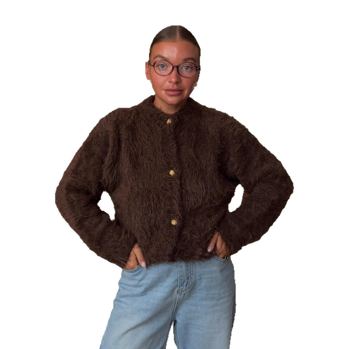 Mink Knitted Sweater Cardigan