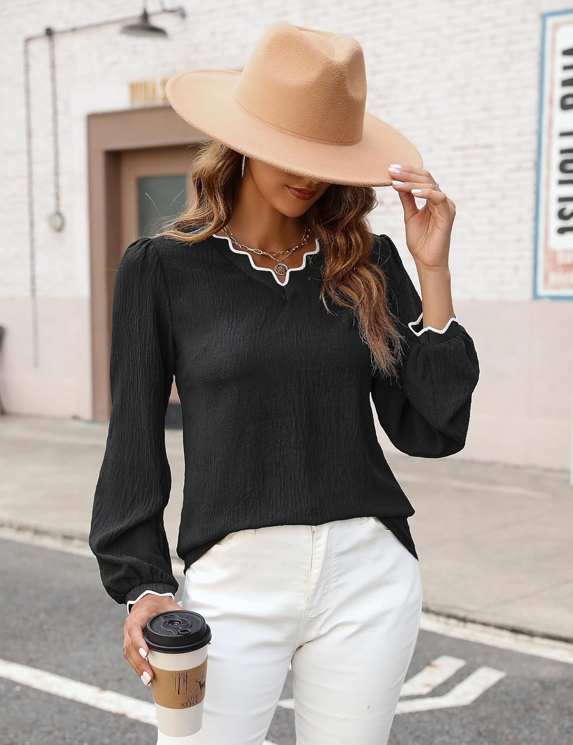 Hollowed-out Loose Top