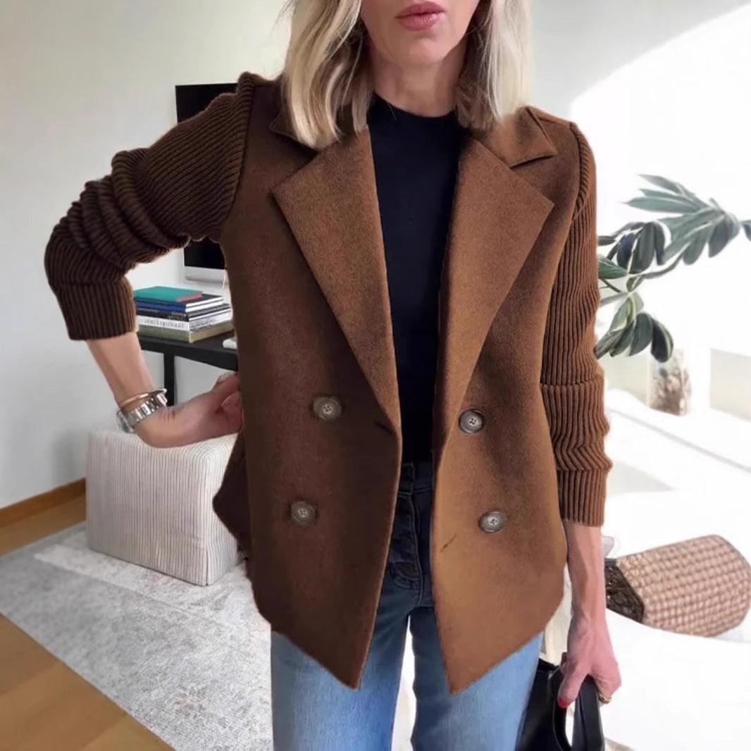 Knitted Sleeves Coat