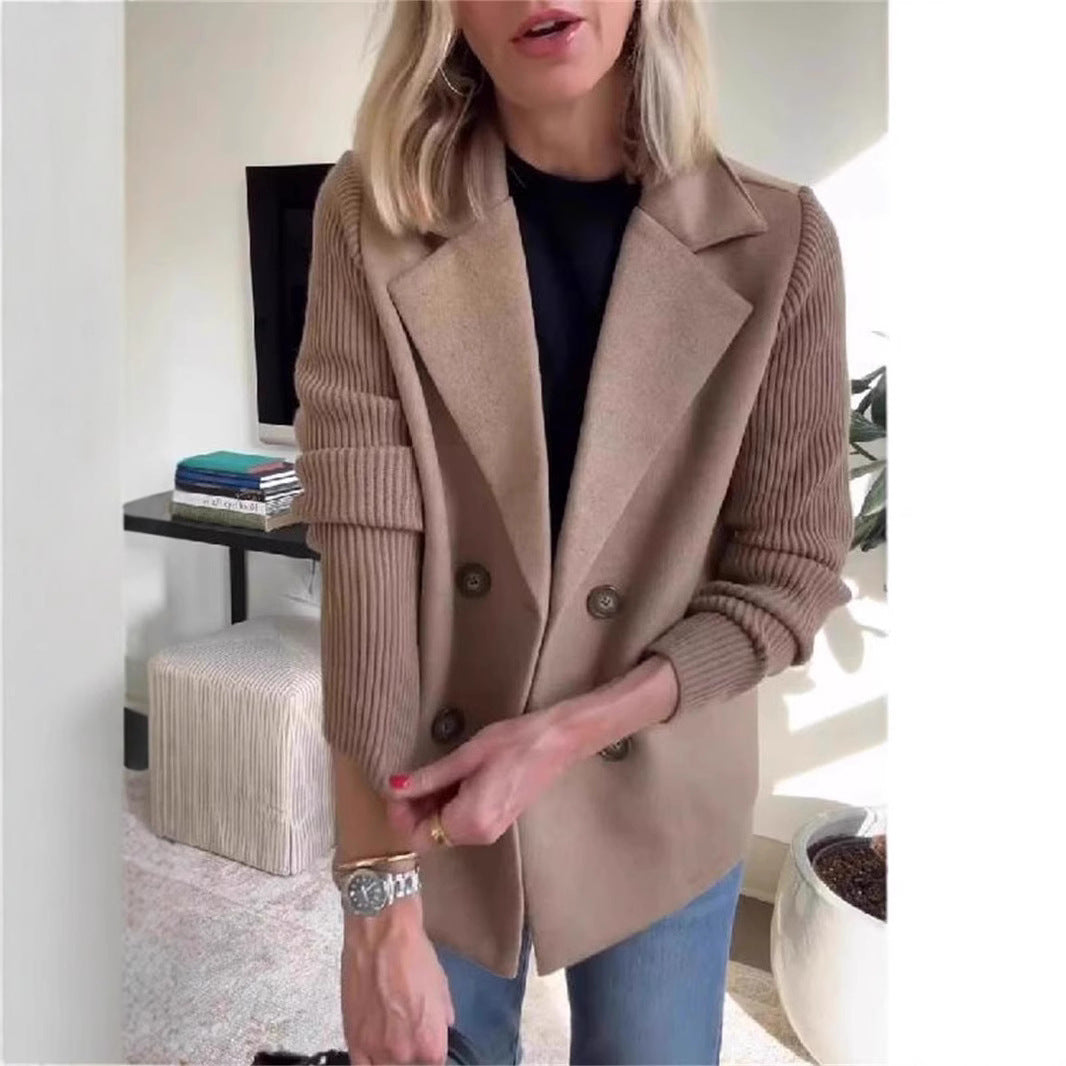 Knitted Sleeves Coat